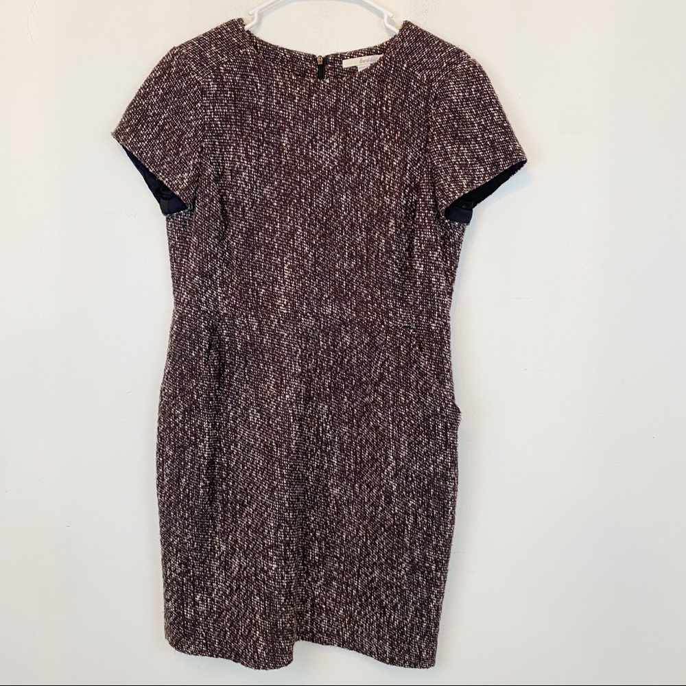 BODEN brown tweed mini dress
